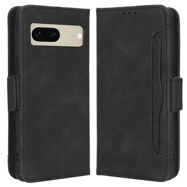 Stilig Læretui med Lommebok til Google Pixel 7 - Svart Black