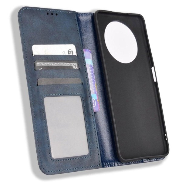 Bofink Vintage Honor Magic4 Lite / X9 5G / X30 leather case - Bl Blue