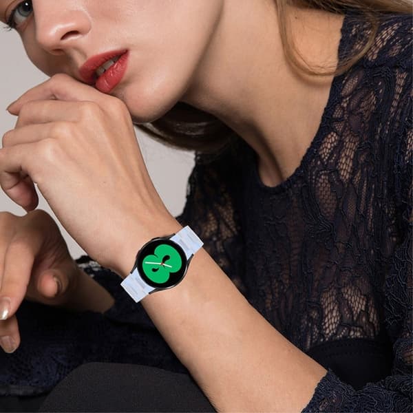 20 mm resin urrem til Amazfit-ur med spænde i rustfrit stål - Babyblå Blue