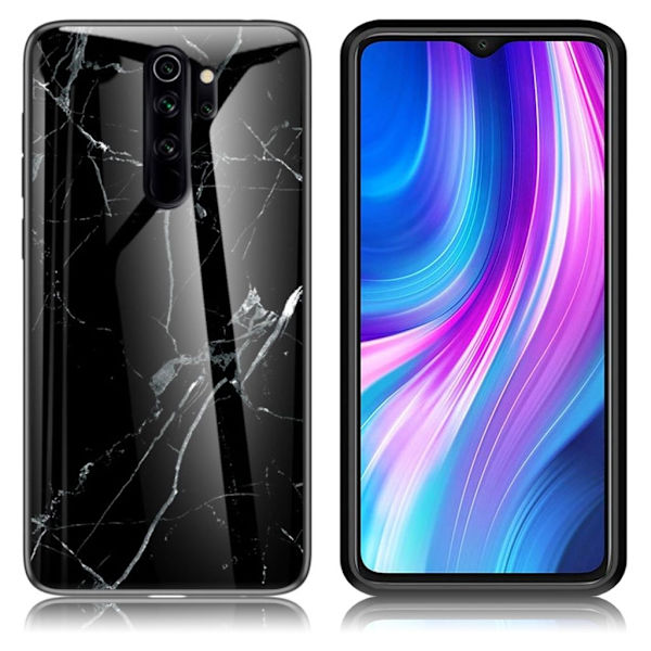 Fantasy Marmor Xiaomi Redmi Note 8 Pro skal - Svart Svart
