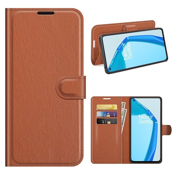 Classic OnePlus 9R Flip etui - Brun Brown