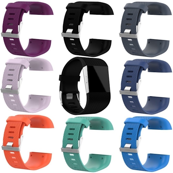 Fitbit Surge Blød silikone rem Str S - Mørkeblå Blue