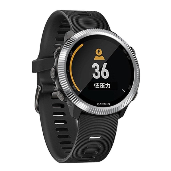 Garmin Forerunner 645 / 645 Music konkav boettring i rostfritt stål - Silver Silvergrå