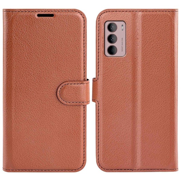 Klassisk Motorola Moto G42 Flip Etui - Brun Brown