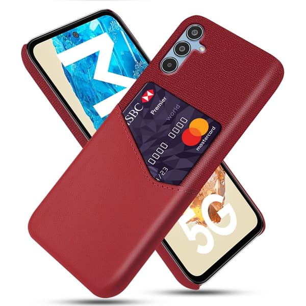 Bofink Samsung Galaxy M35 korttikotelo - Punainen Red