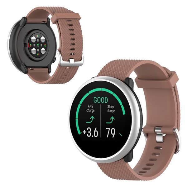 Polar Ignite simple silicone watch band - Brown Brun