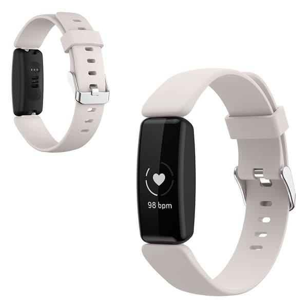 Fitbit Inspire 2 silikon klockarmband - khaki Storlek: L Beige