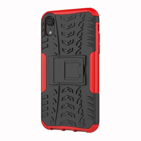 Skridsikkert hybrid etui til iPhone XS - Rød Red