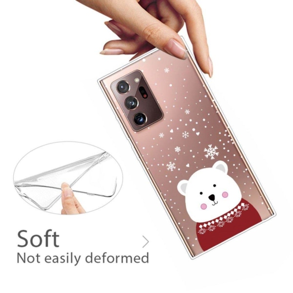 Samsung Galaxy Note 20 Ultra-etui til jul - Sne Og Bjørn White