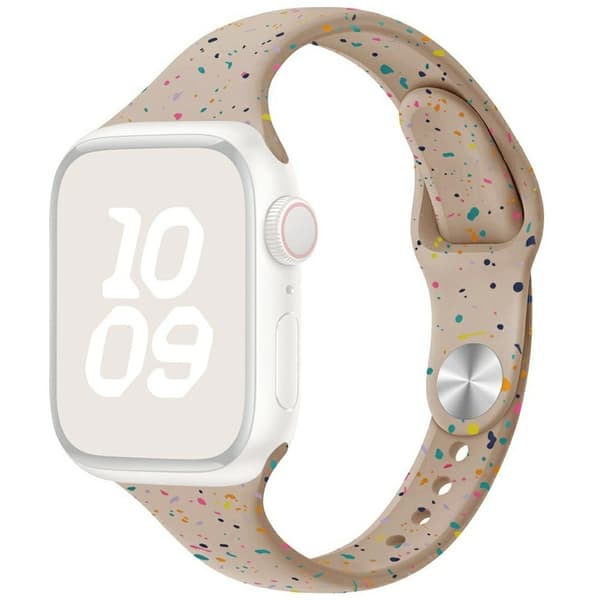 Silikonihihna Apple Watch Series 41mm - 40mm - 38mm kellonauha - Maito Tee Brown