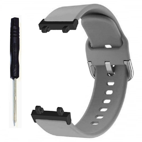 Amazfit T-Rex 2 klokkerem i silikon - Grå Silver grey