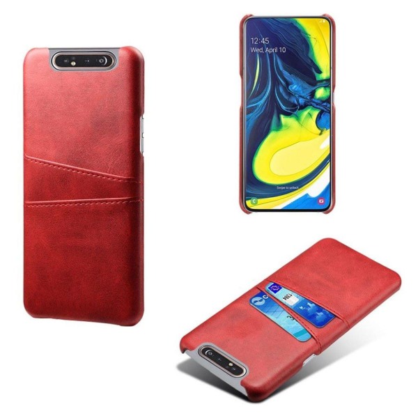 Dual Card Samsung Galaxy A80 kuoret - Punainen Red