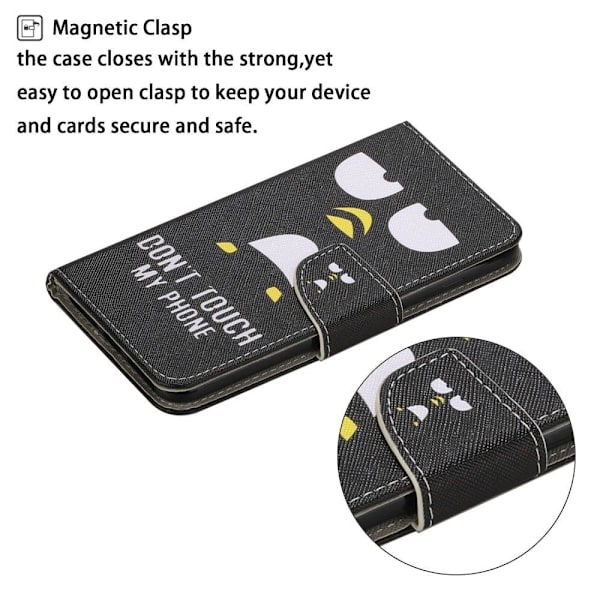 Wonderland Samsung Galaxy A24 4G Läppäkotelo - Penguin Black