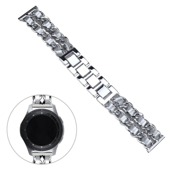 Universal stainless steel watch band - Silver Shine Silver grey