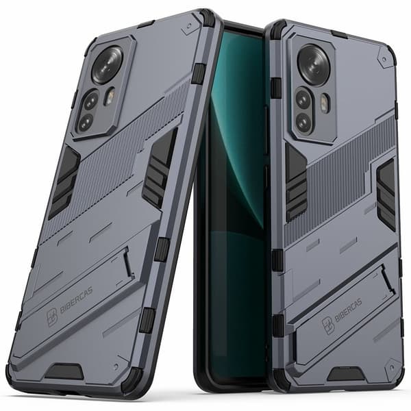 Stöttåligt Xiaomi 12 Pro hybridskal - Blå Blå