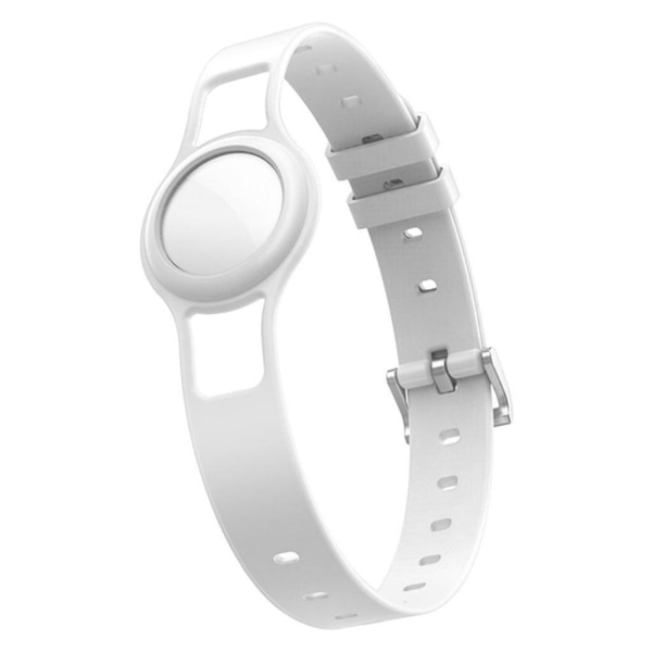 Silicone protective watch strap for AirTags - White Vit