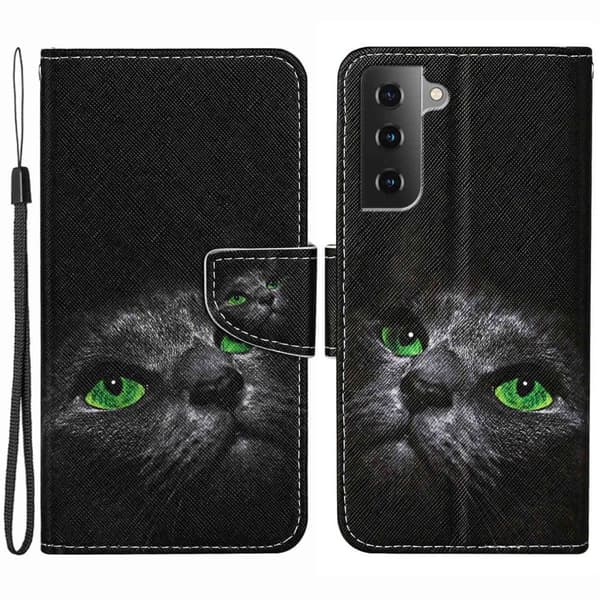 Wonderland Samsung Galaxy S23 Flippetui - Katt Black