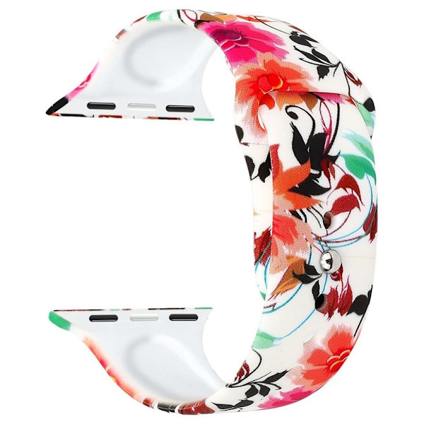 Apple Watch serie 4 40 mm mønstret urrem - Stil D Multicolor