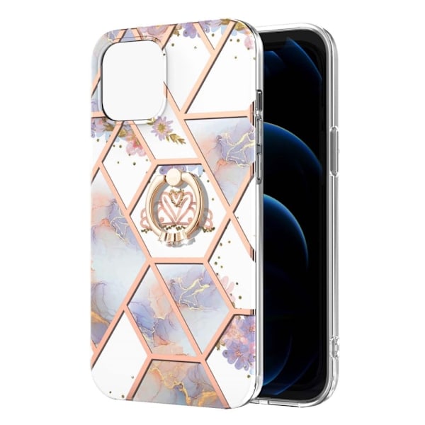 Marmormotiv iPhone 13 skal - Krona multifärg