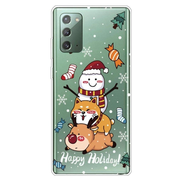 Juletaske til Samsung Galaxy Note 20 - Glad Ferie Multicolor