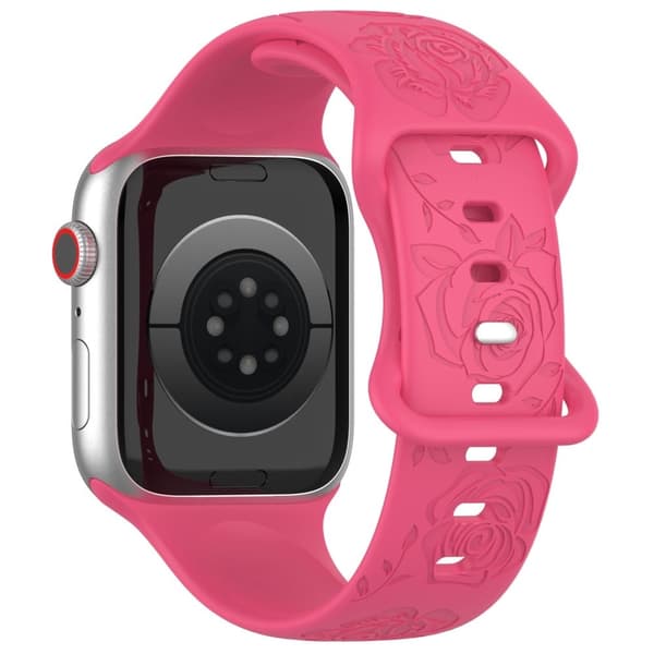Apple Watch Series 41 mm / 40 mm / 38 mm silikonerem - Lyserød Pink