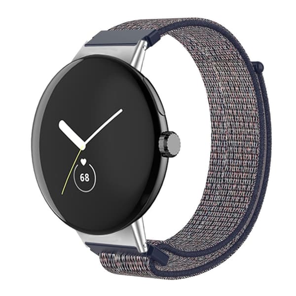 Google Pixel Watch urrem i nylon - Marine Blå Blue