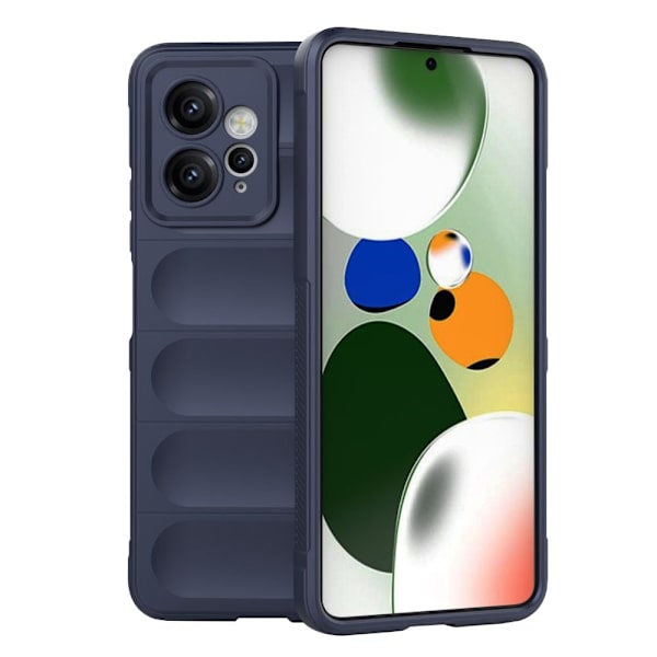 Mjukt greppformat Xiaomi Redmi Note 12 skal - Blå Blå