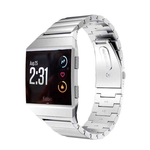Fitbit Ionic Klokkearmbånd erstatning laget av rustfritt stål - Sølv Silver grey