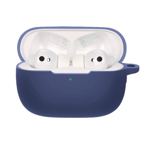 Honor Earbuds 3 Pro silikoneetui med spænde - Mørkeblå Blue