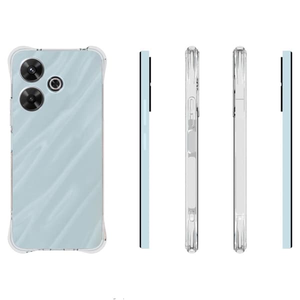 Tunt genomskinligt Xiaomi Poco M6 Plus skal Transparent