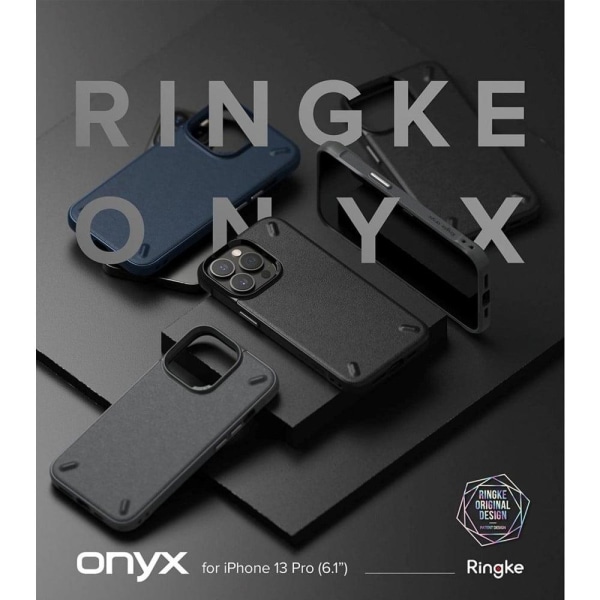 RINGKE ONYX - iPhone 13 Pro - Mørkegrå Silver grey