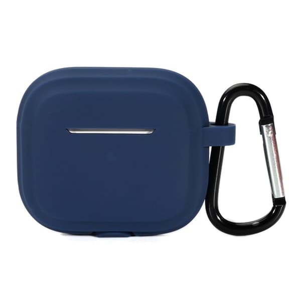 AirPods Pro 2 enkelt silikonetui med karabinkrok - Midnattsblå Blue