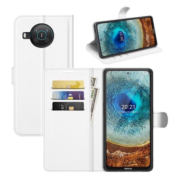 Classic Nokia X10 / Nokia X20 fodral - Vit Vit