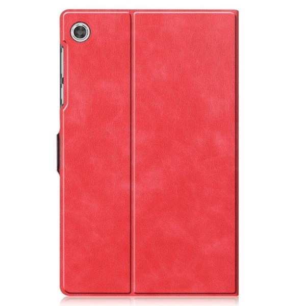 Lenovo Tab M10 FHD Plus durable leather flip case - Red Red