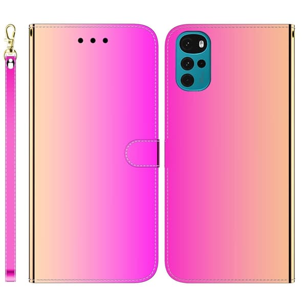Mirror Motorola Moto G22 flip-etui - Rose Pink