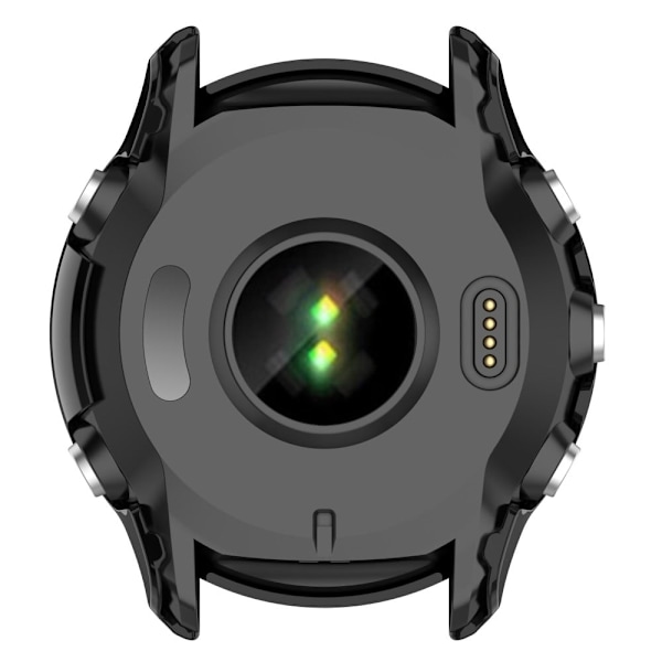 Garmin Forerunner 955 suojakuori karkaistulla lasilla - Musta Black