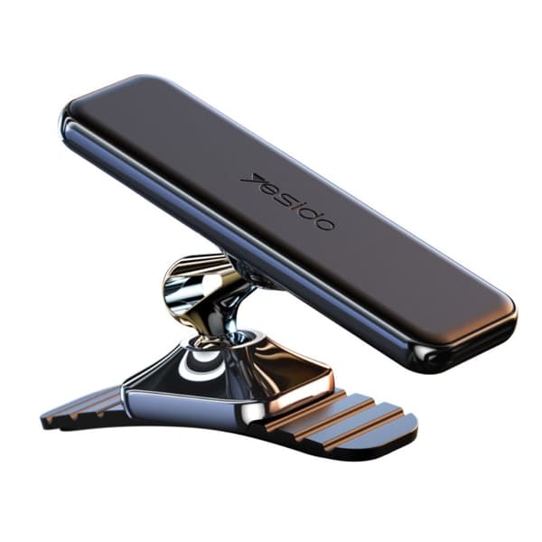 YESIDO magnetisk biltelefonholder i aluminiumslegering Black