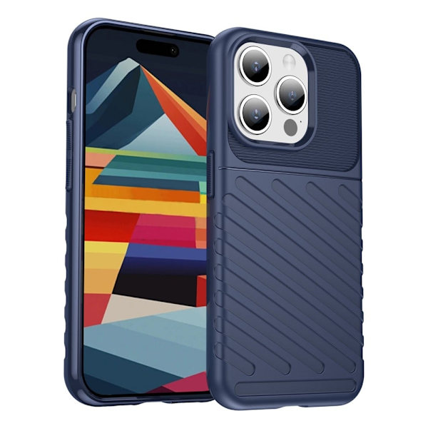Thunder iPhone 15 Pro skal - Blå Blå