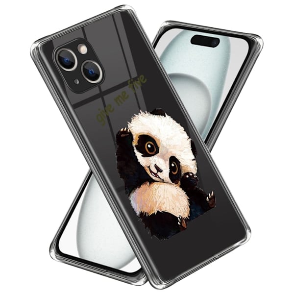 Deco iPhone 15 skal - Panda Vit