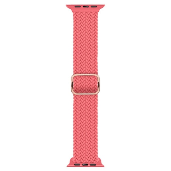 Apple Watch Series 8 (41mm) flexible weave style watch strap - Strawberry Red Röd