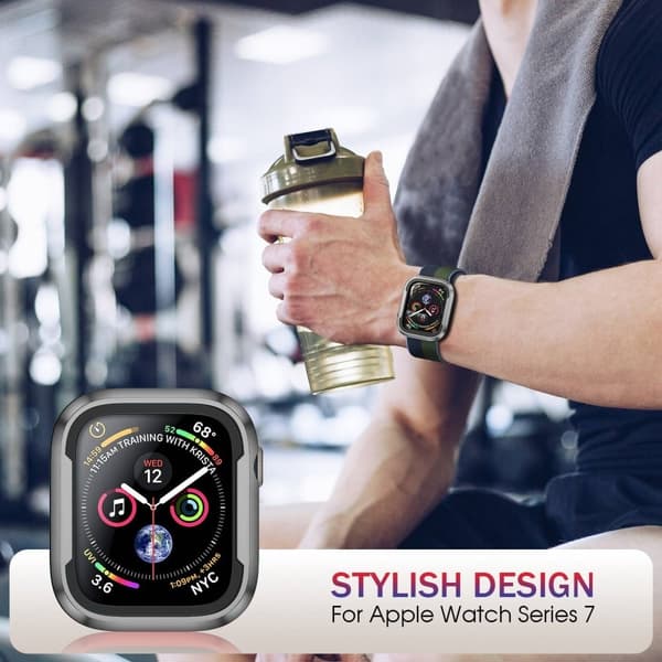 Apple Watch Series 8 (41mm) cover i aluminiumslegering - Sort / Grå Black