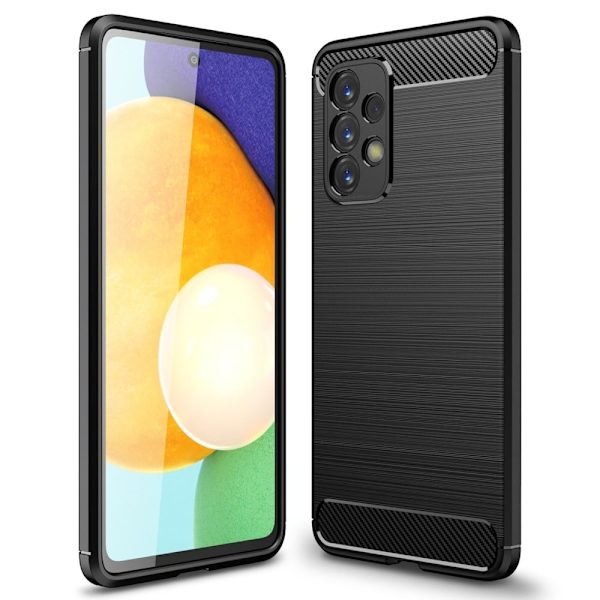 Carbon Flex Samsung Galaxy A73 cover - Sort Black