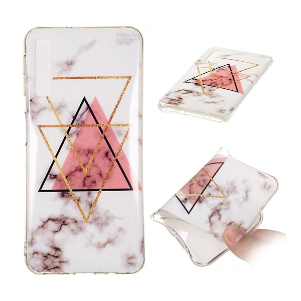 Marmormotiv Samsung Galaxy A7 (2018) skal - Stil O multifärg