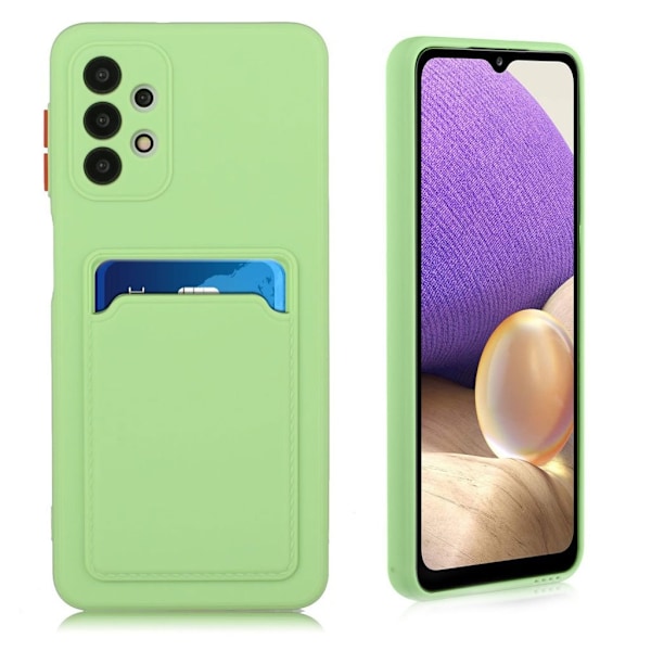 Samsung Galaxy A32 skal med korthållare - Grön Grön