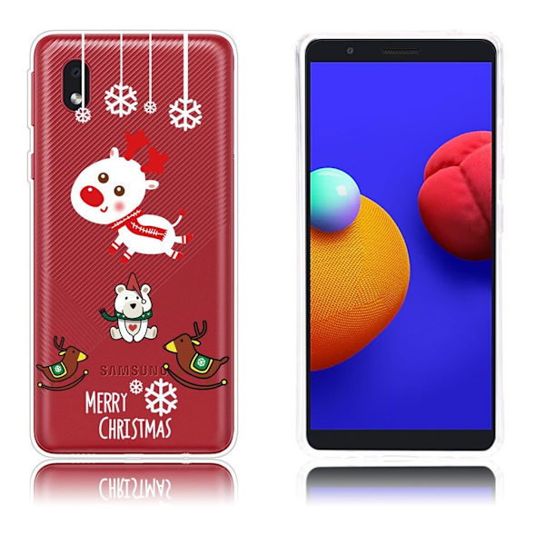 Samsung Galaxy A01 Core Case til jul - Elg Og Bjørn White