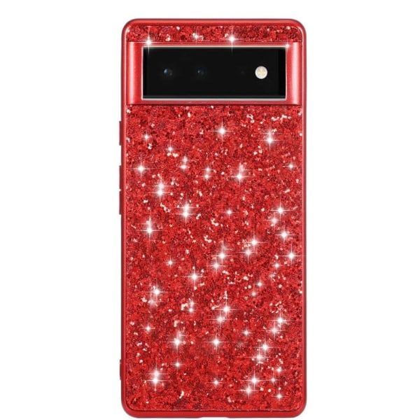 Glitter Google Pixel 7 Pro cover - Rød Red