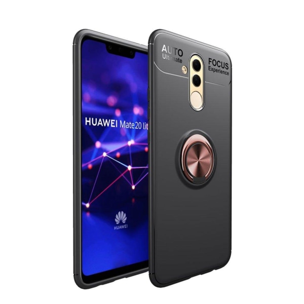 Huawei Mate 20 Lite kickstand protective case - Black / Rose Gol multifärg