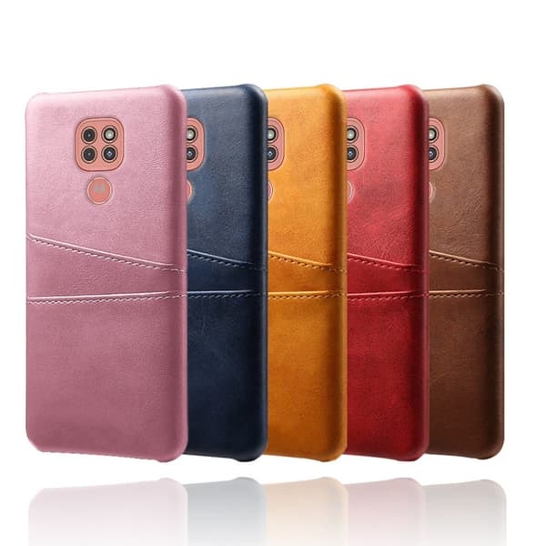 Dual Card etui - Motorola Moto G9 Play - sort Black