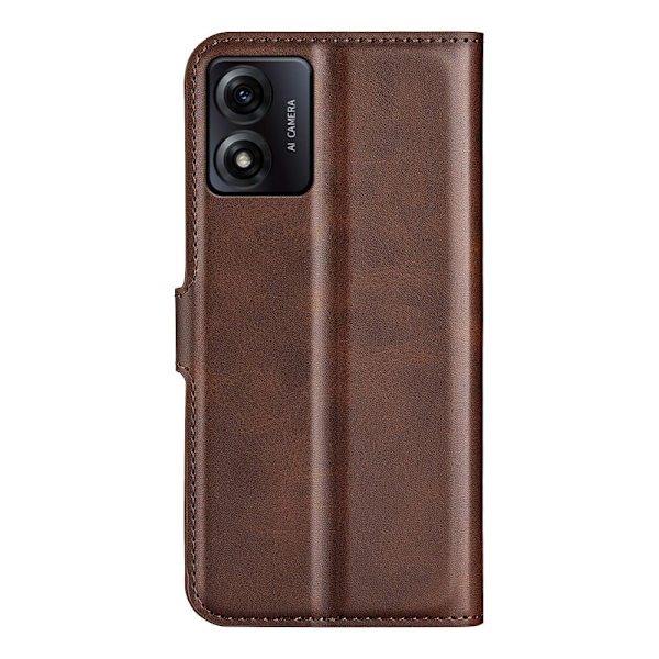 Læderetui med Pung til Motorola Moto E13 - Brun Brown