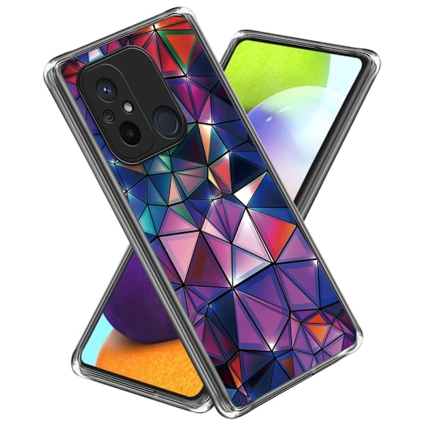 Deco Xiaomi Redmi 12C deksel - Trekant Multicolor